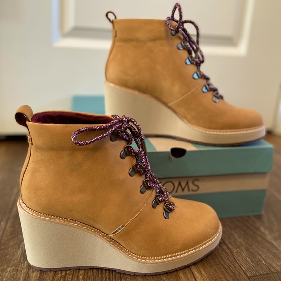 toms melrose wedge boot